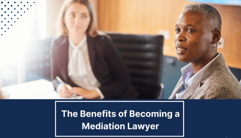 Image of a Mediation Lawyer at a table with Mediator
